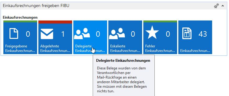 Navision / Business Central Screenshot für den Prozess Einkaufsrechnung Freigabe mit Kurzanleitung über einen Tooltip