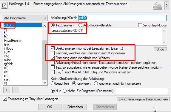 Screenshot vom Ac'tivAid für Navision / Business Central am Beispiel Creadedatetime in C/Side