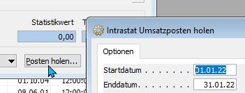 Beispiel in Navision für das Holen von Artikelposten einer gegebenen Periode für die neue XML Intrastatmeldung.