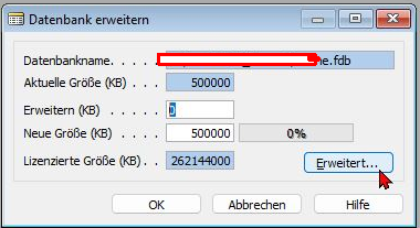 Erweitern der nativen Navision Datenbank