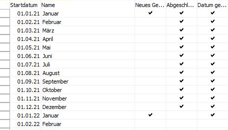 Ansicht einer abgeschlossenen Buchungsperiode (Geschäftsjahr) für Navision Financials Attain/ Microsoft Business Central 365 am Beispiel von Navision 2009R2