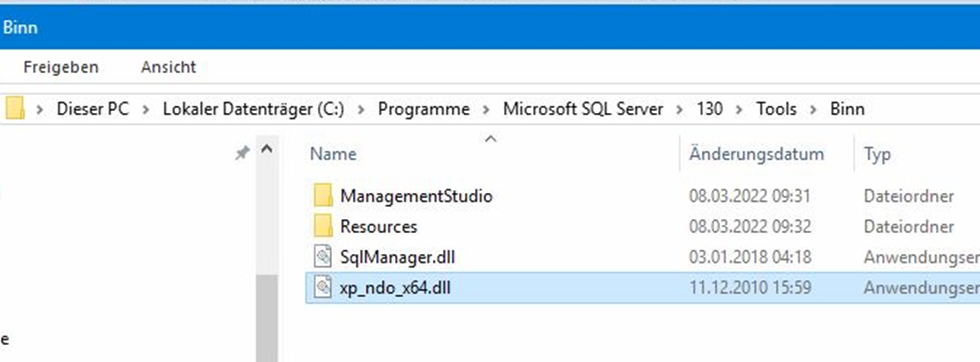 Vorbereiten des MS Sql Servers, um die beiden Extended Stored Procedure xp_ndo_enumusersids und xp_ndo_enumusergroups einzurichten.