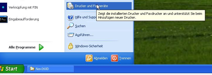 Screenshot für den Start der Installation eines Ghostscript-PDF Druckertreiber unter Windows XP für ältere Navision-Versionen wie Navision 2.01, 2.60, 3.70 z.B. für xRechnung